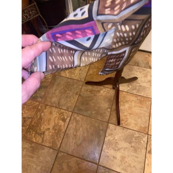 Women's Notations Blouse Size 16W Brown Purple Geometric - Picture 5 of 6